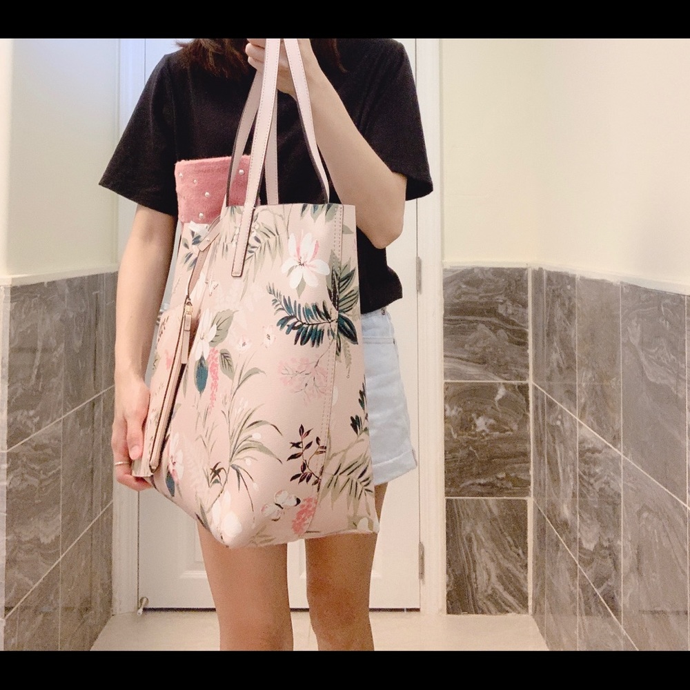 Kate Spade Mya Botanical Reversible Tote & Wallet - Picture 5 of 8